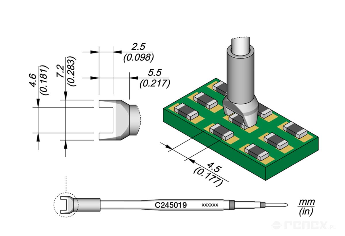 C245019 Tip Cartridge for JBC T245 handle