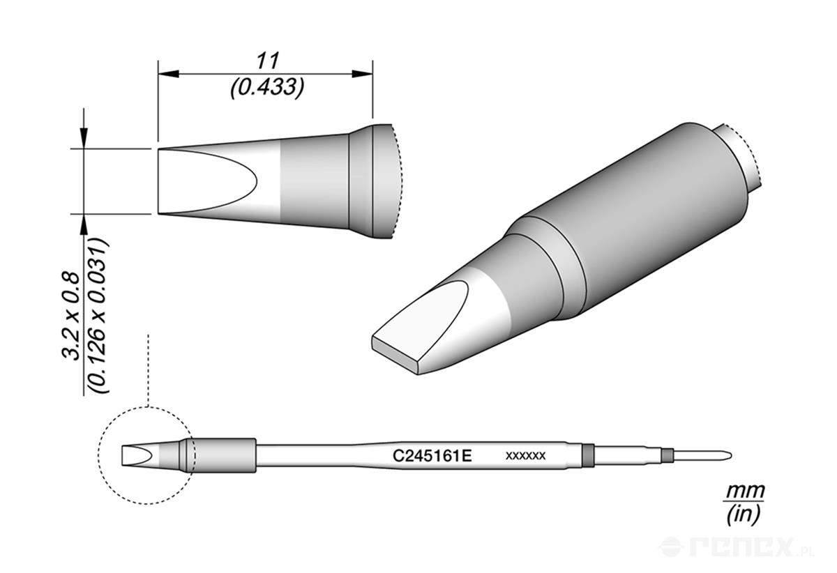 C245161E Tip Cartridge for JBC T245 handle