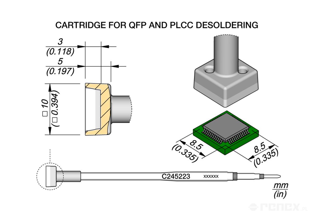 C245223 Tip Cartridge for JBC T245 handle