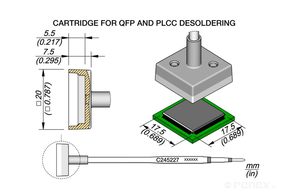 C245227 Tip Cartridge for JBC T245 handle