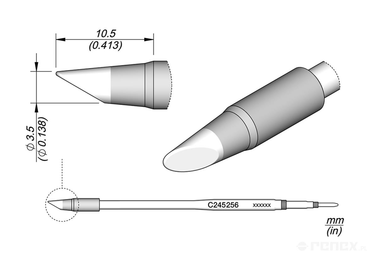 C245256 Tip Cartridge for JBC T245 handle