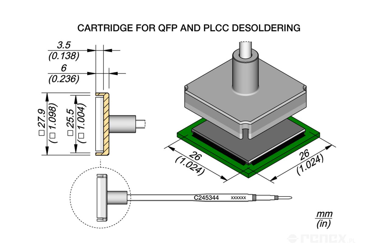 C245344 Tip Cartridge for JBC T245 handle