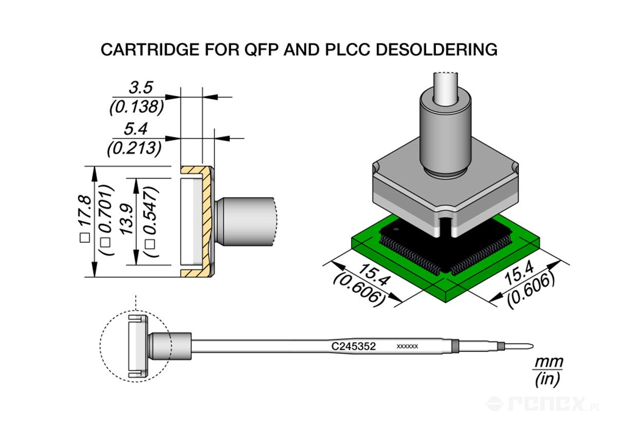 C245352 Tip Cartridge for JBC T245 handle