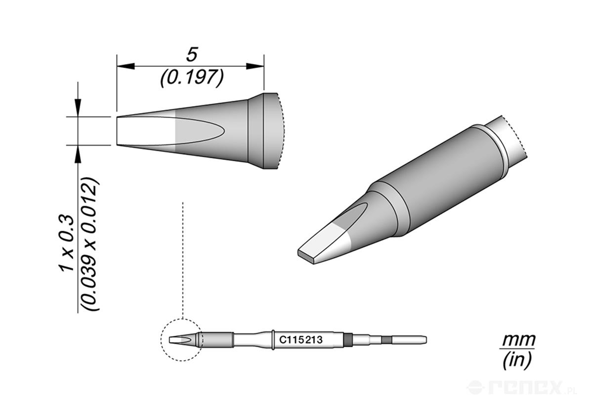 C115213 Tip Cartridge for JBC NT115, AN115 & NP115 Micro Tweezers