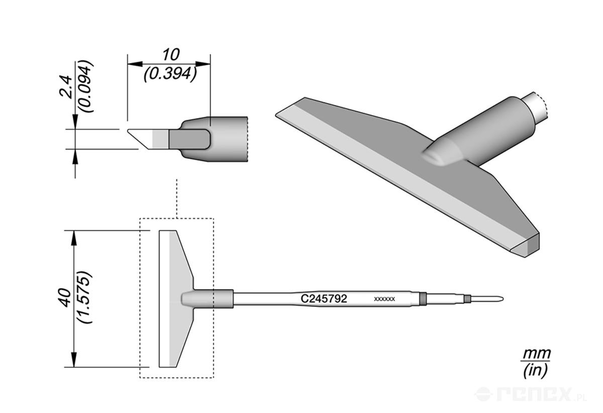 C245793 Tip Cartridge for JBC T245 handle