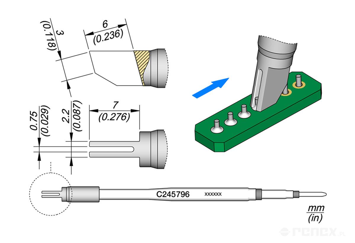 JBC-C245795 Tip Cartridge for JBC T245 handle