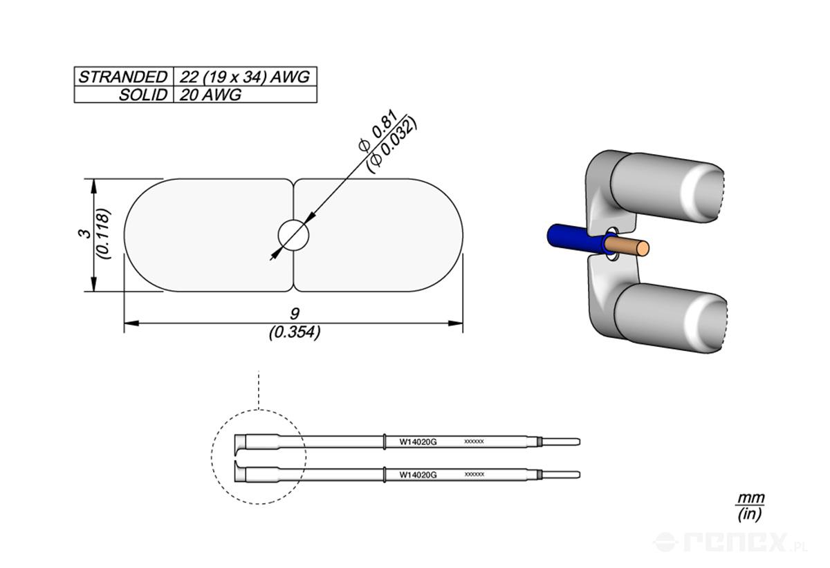 W14020G 20G Cartridges O 0.81mm