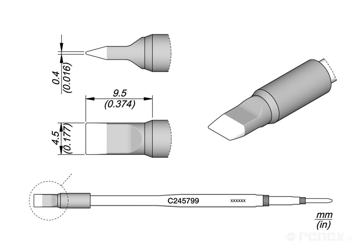 C245799 Tip Cartridge for JBC T245 handle