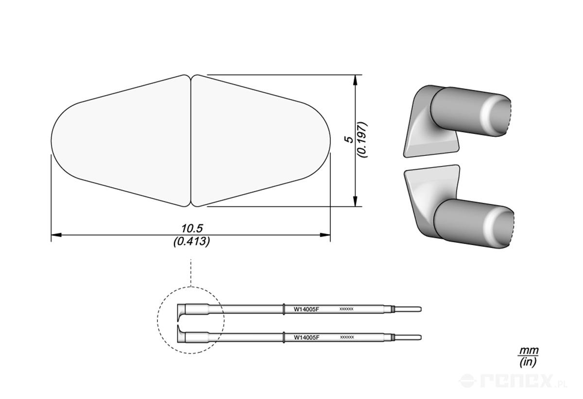 W14005F Flat Blade Cartridges 5mm