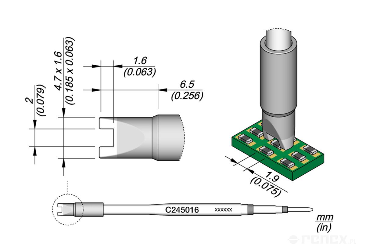 C245016 Tip Cartridge for JBC T245 handle