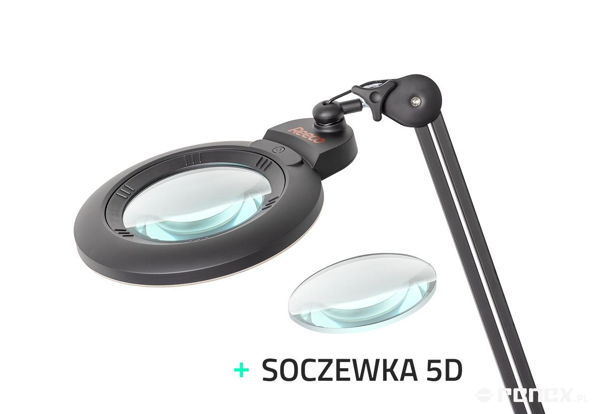 Lupa Reeco 178 mm  LED ESD z soczewką 3D i 5D