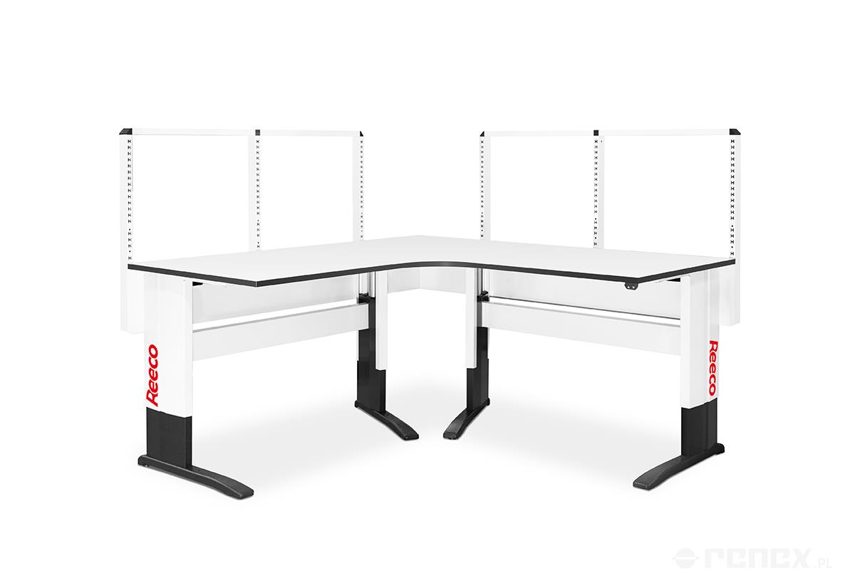 2000x2000mm ESD Reeco Premium electrically adjustable L-shaped workbench