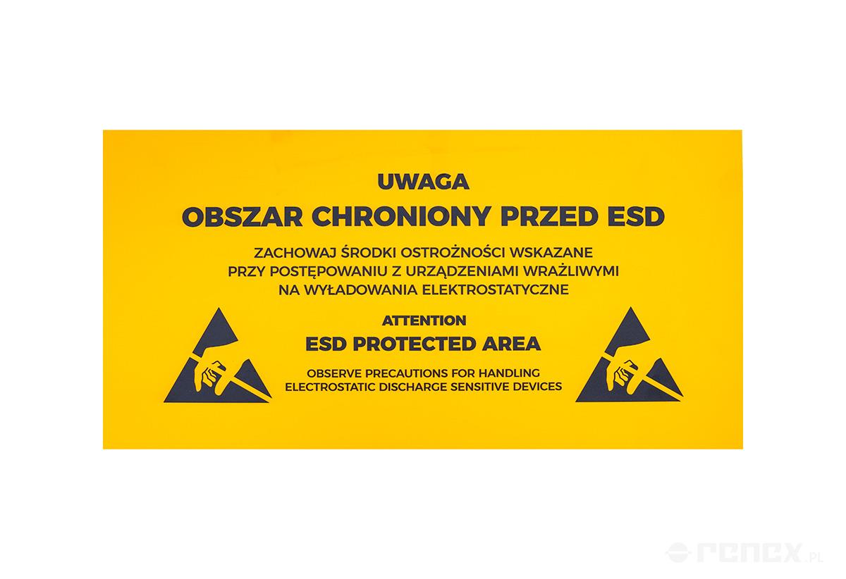 ESD PROTECTED AREA SELF ADHESIVE LABEL