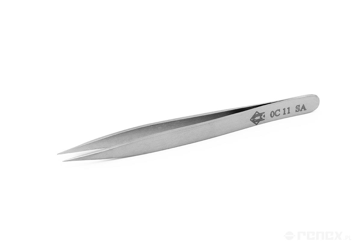 PIERGIACOMO 0C11-SA sharp tweezers (L: 110 mm)