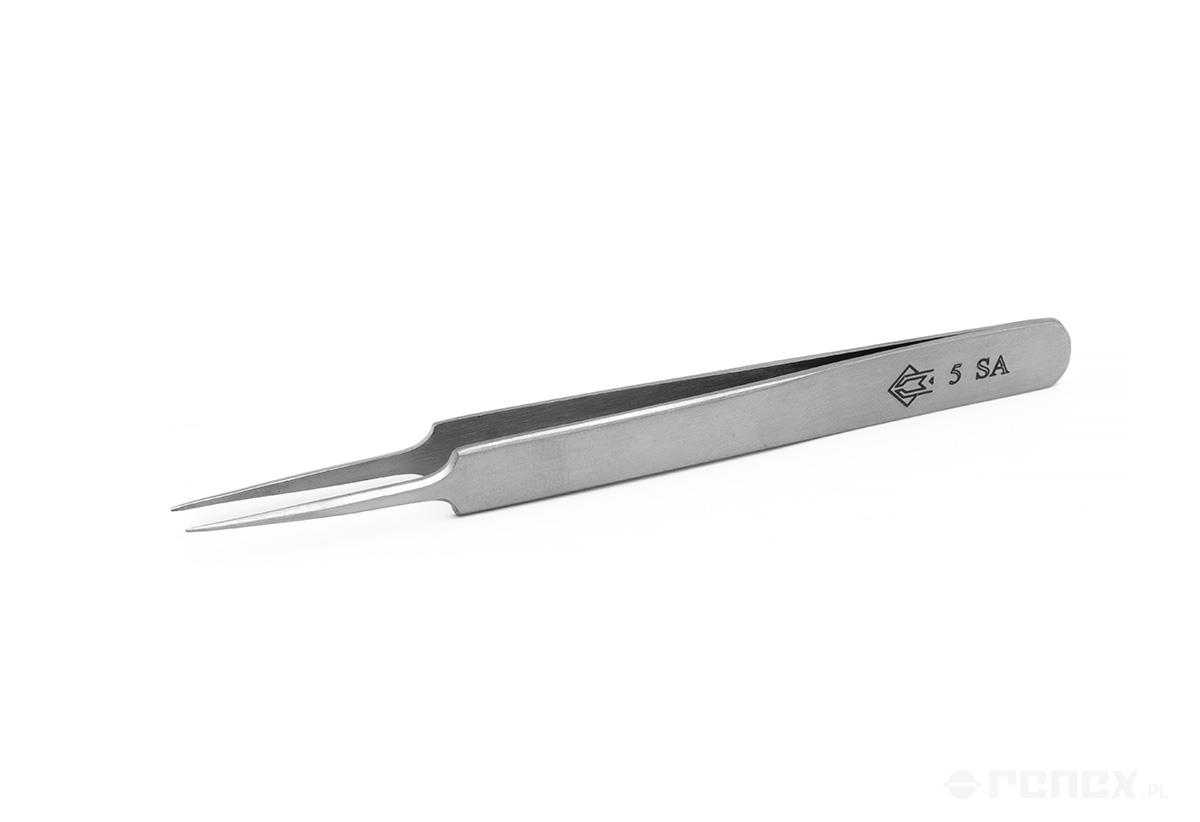 PIERGIACOMI 5-SA sharp tweezers (L: 120 mm)