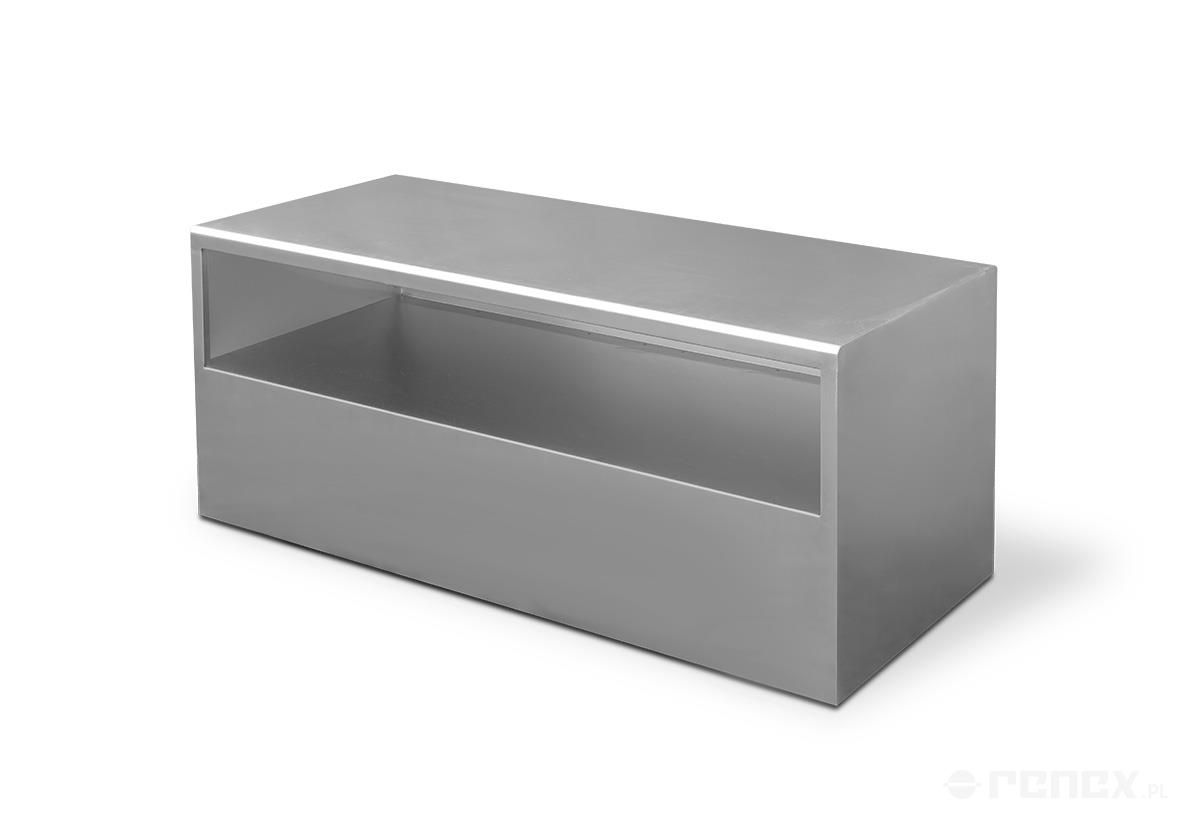 Double-sided stainless steel shoe changing bench 1200x500x500mm