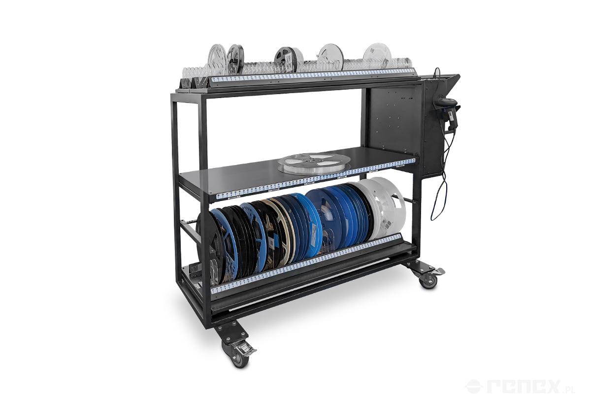 Advanced storage and retrieval system for SMD components