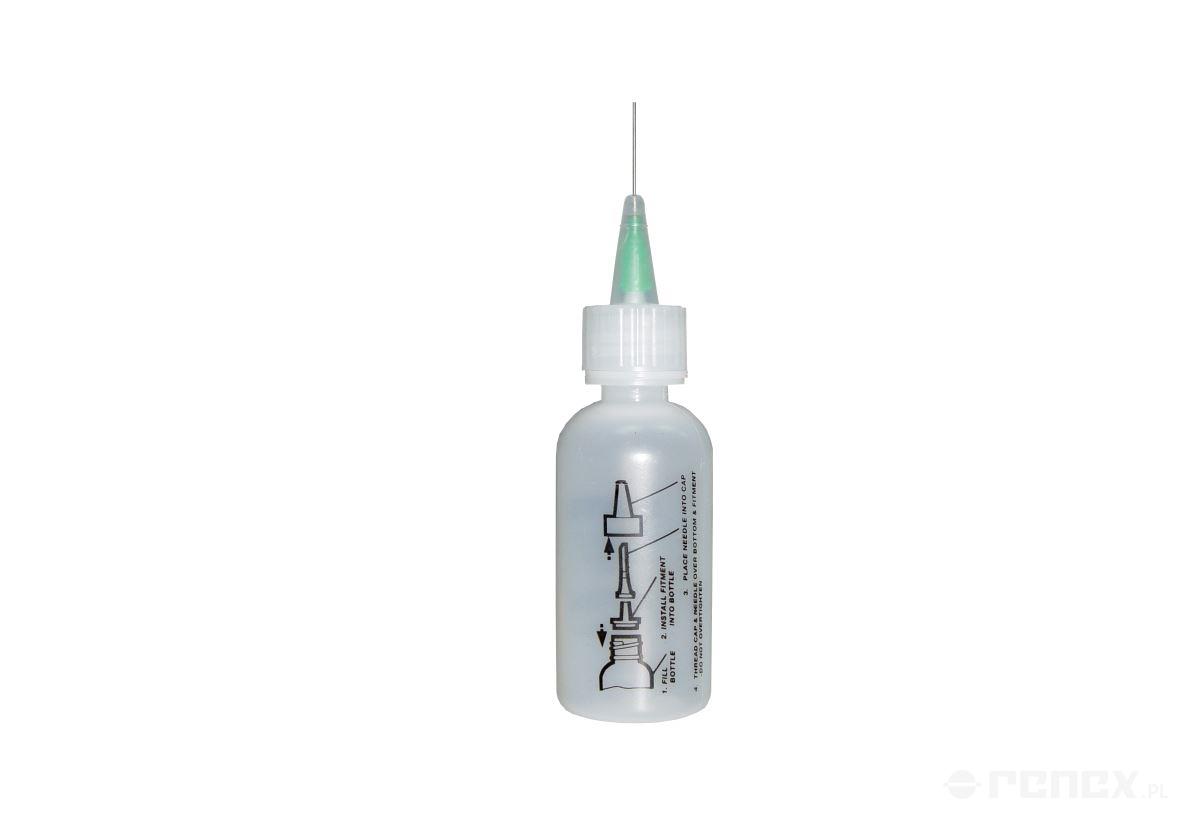 REECO flux bottle with a needle dispenser