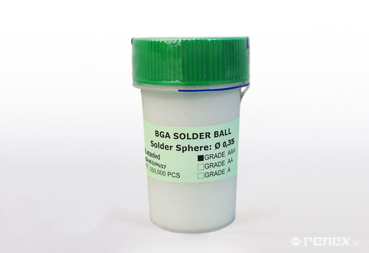 Lead solder balls for regeneration of BGA leads - diameter 0.35 mm