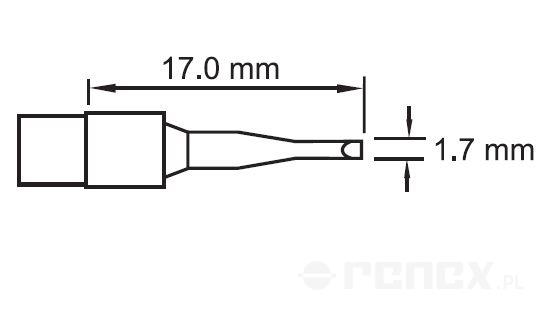 PACE TD-100 diamond soldering tip - 1.7 mm