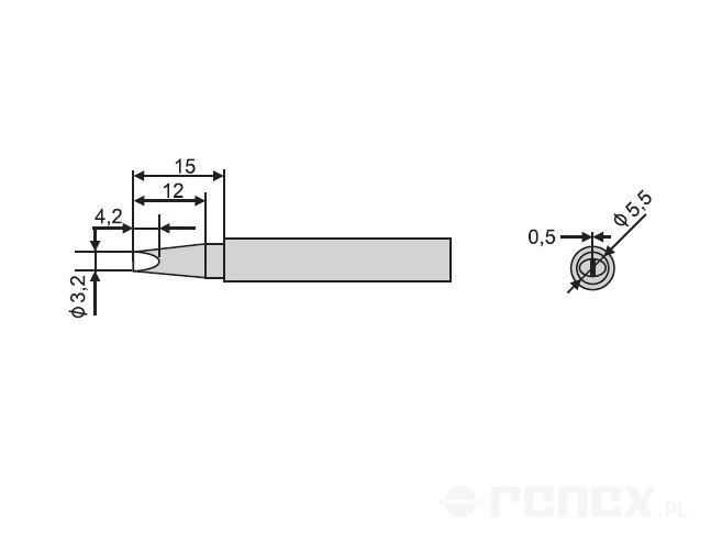 GOOT PX-201 tip - 3.2D