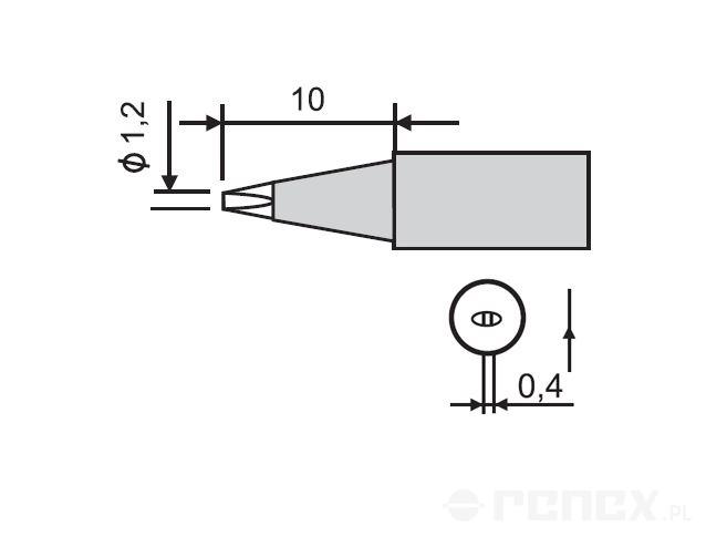 Grot do stacji GOOT RX-802AS i RX-852AS - 1,2D