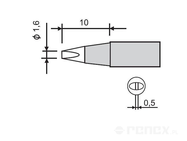 GOOT RX-802AS and RX-852AS tip - 1.6D