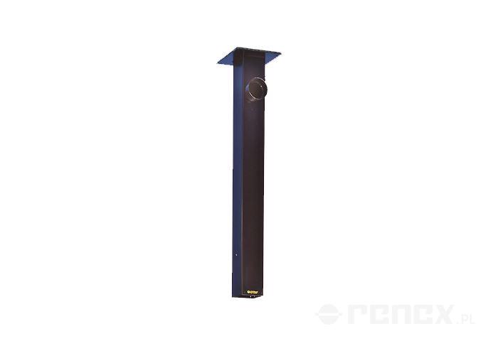 ALSIDENT ceiling column 1000 mm black - side connection 80 mm