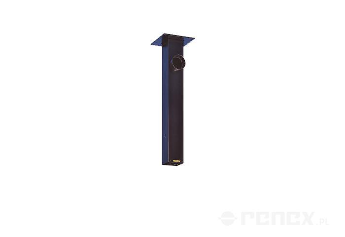 ALSIDENT ceiling column 500 mm black - side connection 80 mm