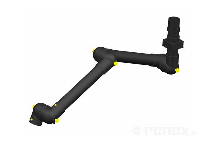 Ramię ALSIDENT 1060mm do systemu 75 ESD/EEx montowane do sufitu