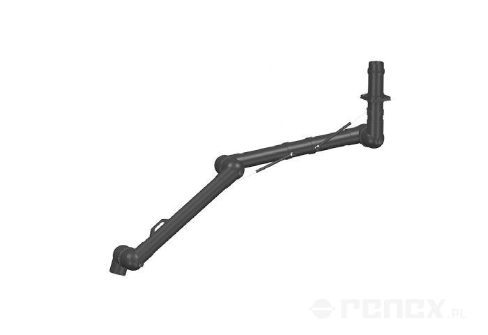 ALSIDENT arm 2130 mm for ESD/EEx 100 system, ceiling-mounted - spring reinforcement