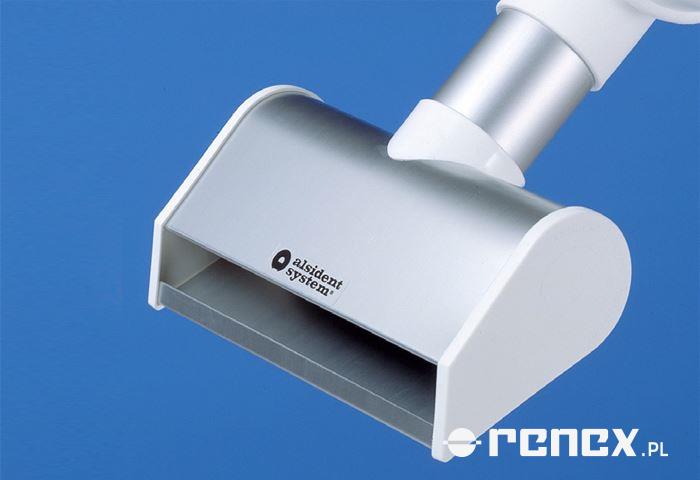 Rectangular suction head with white flange - width 200 mm