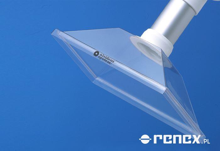 Rectangular suction head, transparent - 265x170 mm