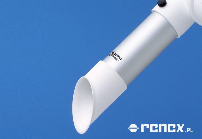 Round suction head 50 mm with red end - L: 210 mm