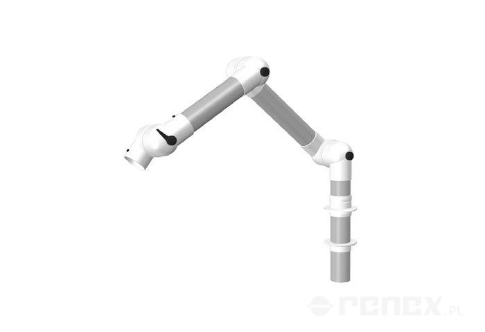 ALSIDENT arm 1040 mm for ALUMINIUM 100 system, wtabletop-mounted, white connections