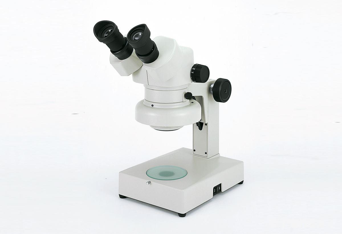 CARTON stereo microscope with stand and upper/lower lighting - magnification 10x-44x