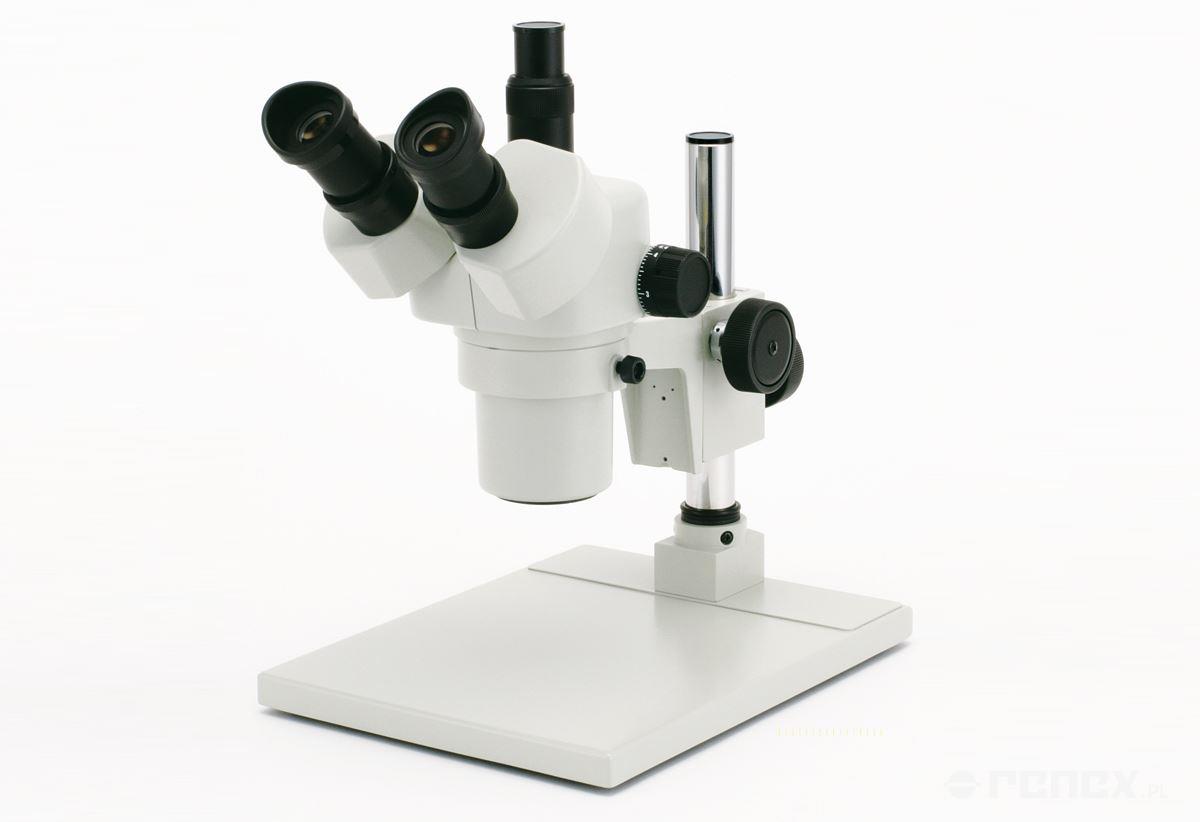 CARTON T-44P trinocular stereo microscope with stand - magnification 10X-44X