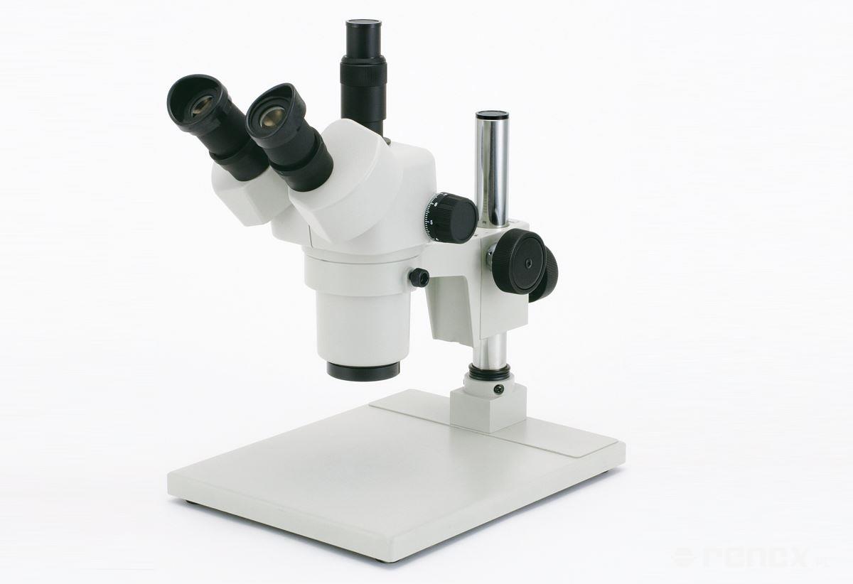 CARTON trinocular stereo microscope with stand, magnification 20X-70X