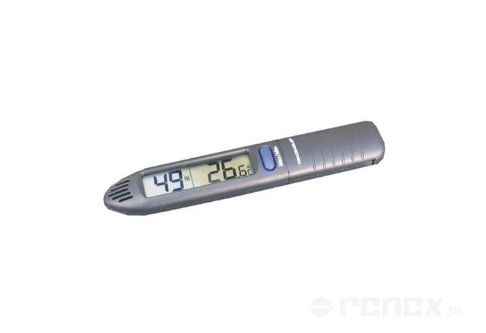 Pocket temperature and humidity meter