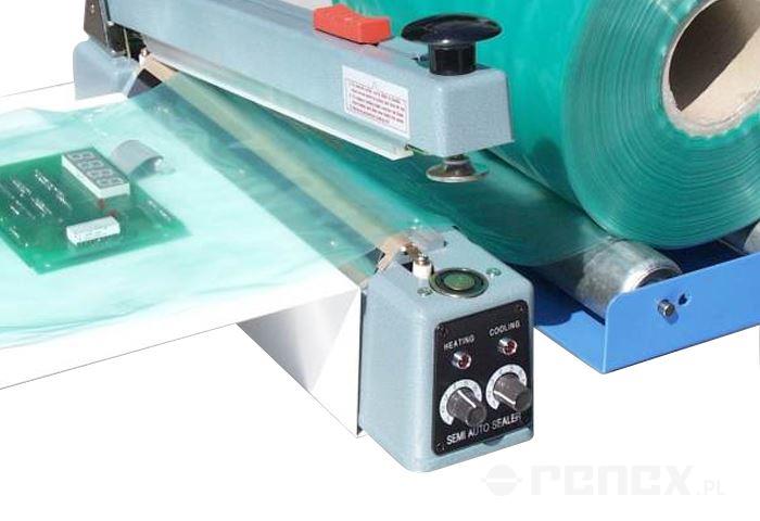 Manual heat sealer with holding magnet for bags 300 mm