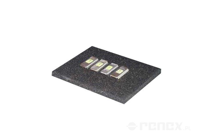 Conductive foam, black, soft - 1000x1000x6 mm