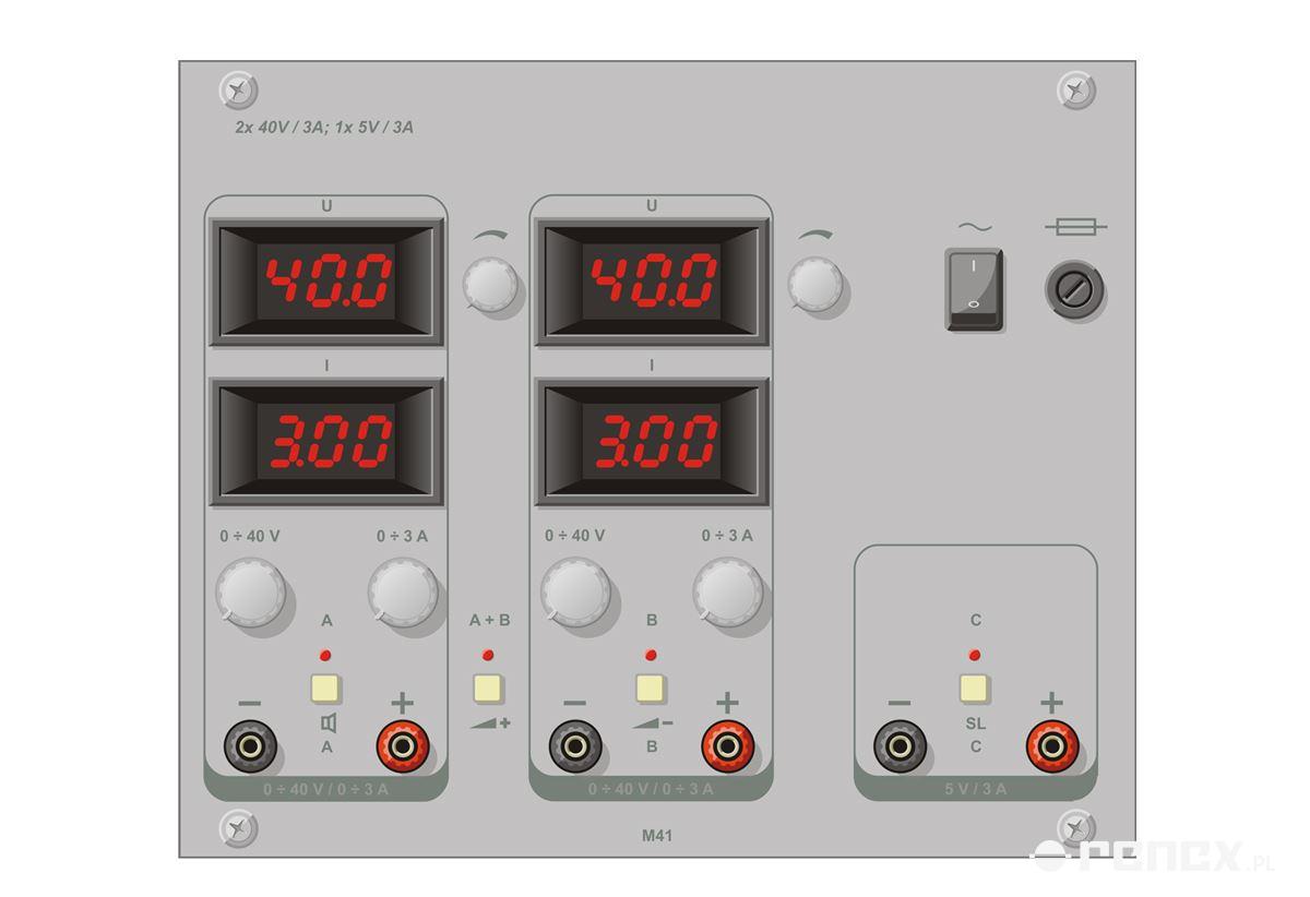 6U1541 adjustable laboratory power supply