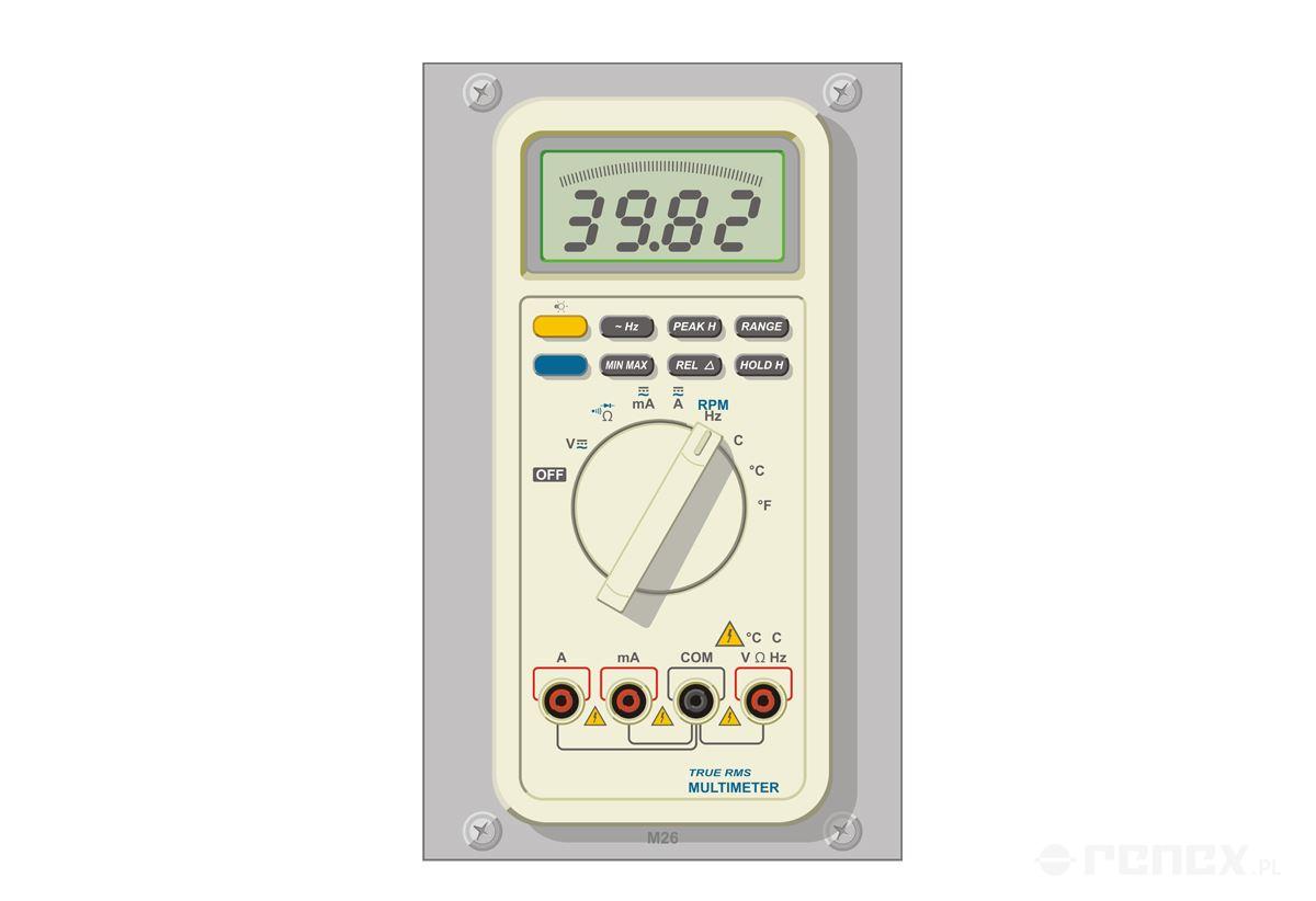 REECO 6U1526 digital multimeter for RACK cabinet