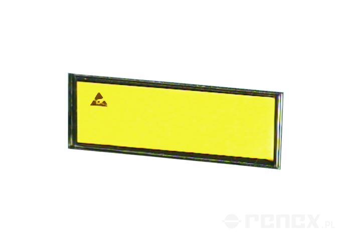 PAPER LABEL, yellow, ESD symbol - 79.5x15 mm