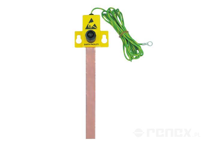 Floor grounding kit with measuring point