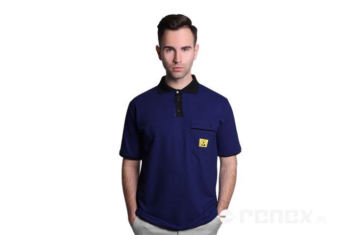 ESD PIQUE POLO SHIRT NAVY BLUE SIZE 2XS