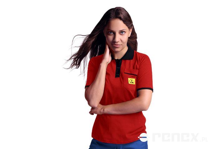 ESD POLO SHIRT RED SIZE XS