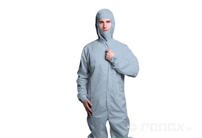 ESD CLEAN ROOM COVERALL BLUE SIZE M