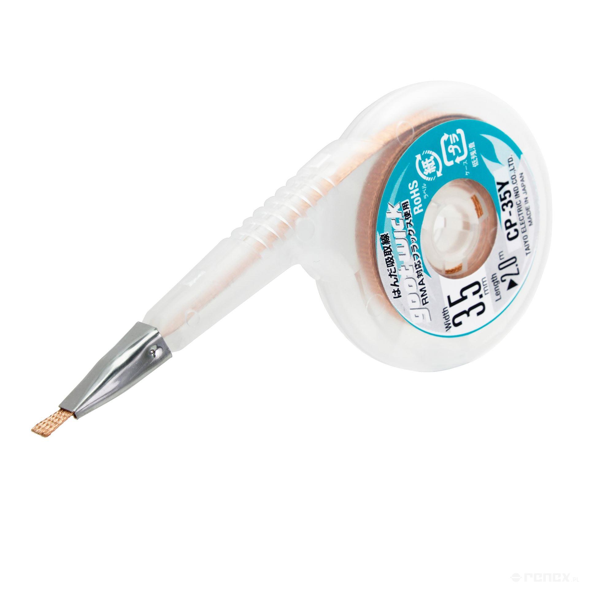 GOOT desoldering wick 3.5 mm x 2 m with dispenser