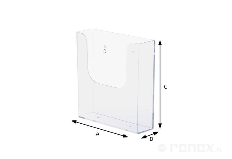 Antistatic tray, wall-mounted, 112x42x165 mm